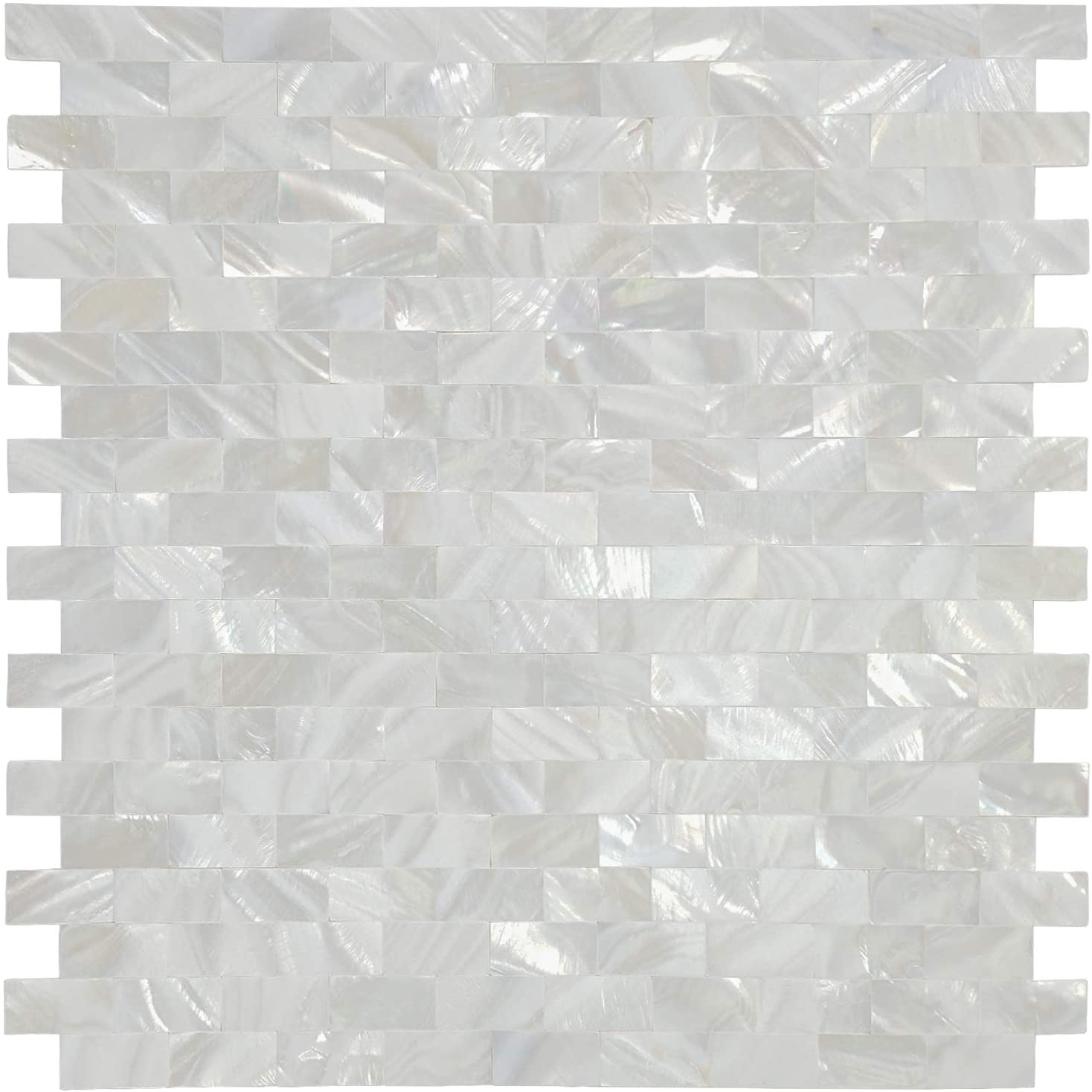 A18211NA10- Art3d 10-sheet Mother of Pearl Shell Mosaic Tile for Kitchen Backsplash/Shower Wall Tile, 12